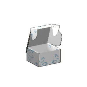 Ear Lock Mailer E-Flute White/White Outside Luxe Print