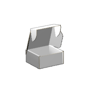 Ear Lock Mailer E-Flute White/White Outside Luxe Print