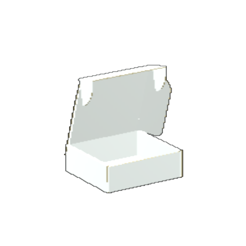 Ear Lock Mailer E-Flute White/White 2-Sided Luxe Print