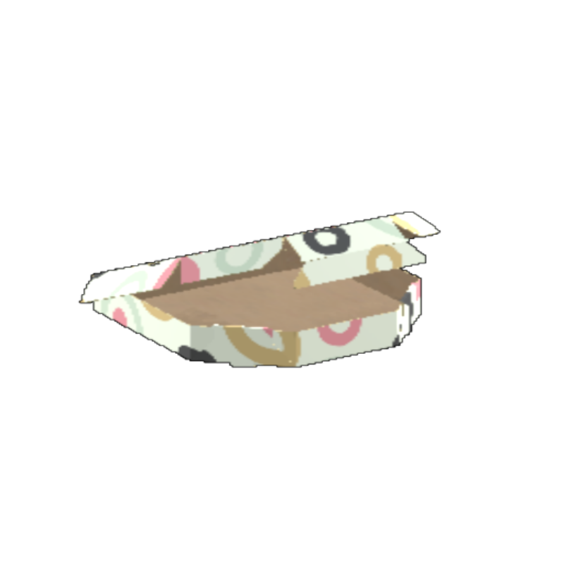 Pizza Box Large E  Flute White/Kraft Outside Luxe Print