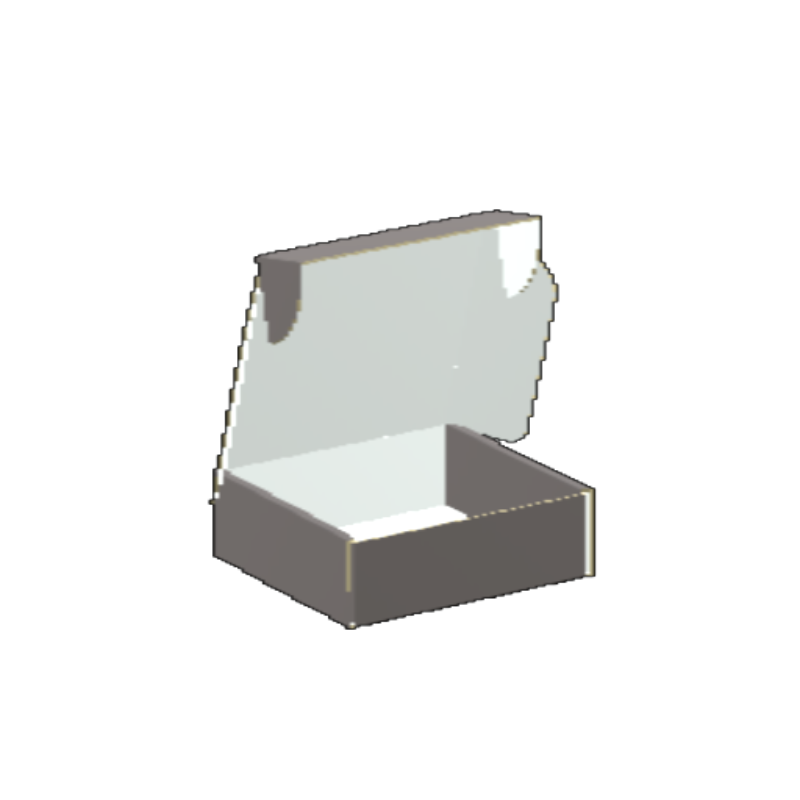 Ear Lock Mailer E-Flute White/White Outside Standard Print