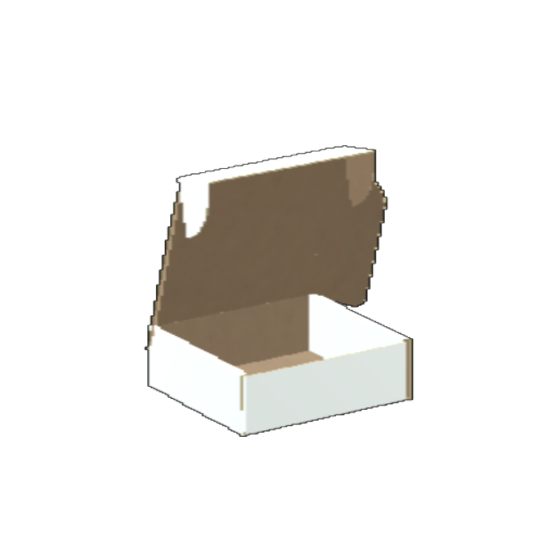 Ear Lock Mailer E-Flute Premium White/Kraft Outside Luxe Print Matte