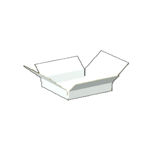 One Piece Folder E-Flute White/White Outside Standard Print