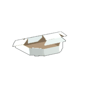 Pizza Box Small E Flute White/Kraft Outside Standard Print