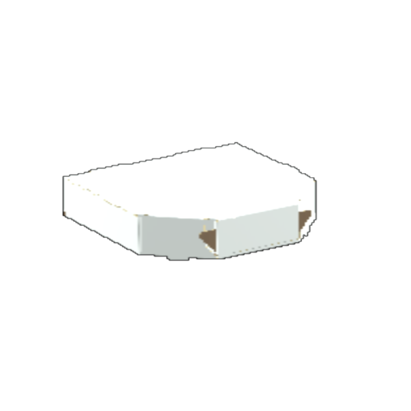 Pizza Box Small E Flute White/Kraft Outside Luxe Print